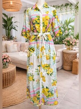 maxi house dresses for women Trendy, Chic Women's Clothing Boutique Promesa Women's Blue Maxi Dress, Polyester, Strapless Floral Print for Female Lane 201